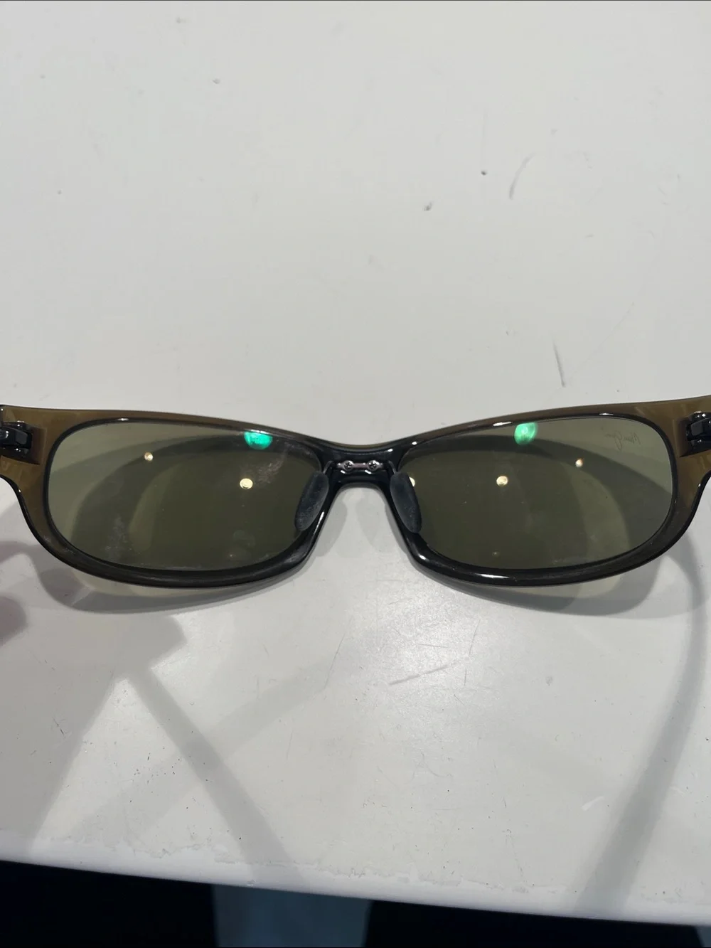 Maui Jim Twin Falls MJ417-15F Sunglasses Frame Only 63/18-128 Olive Tortoise